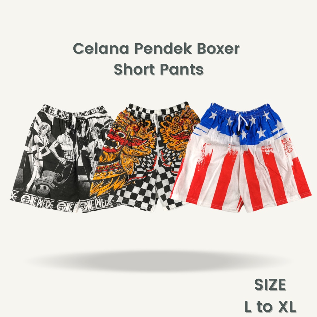 Celana Pendek Pria Boxer Surfing Distro Motif Santai