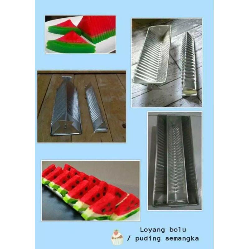 loyang bolu semangka/ loyang puding semangka