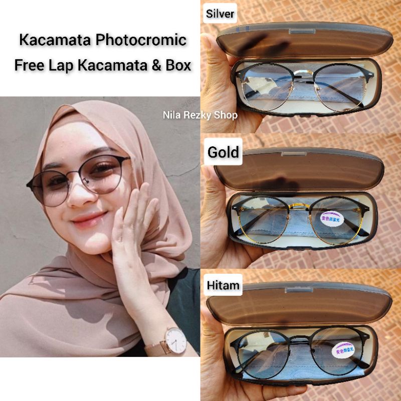 [READY MAKASSAR]Kacamata Polarized UV 400 Photocromic 2 in 1 Pure Stainless