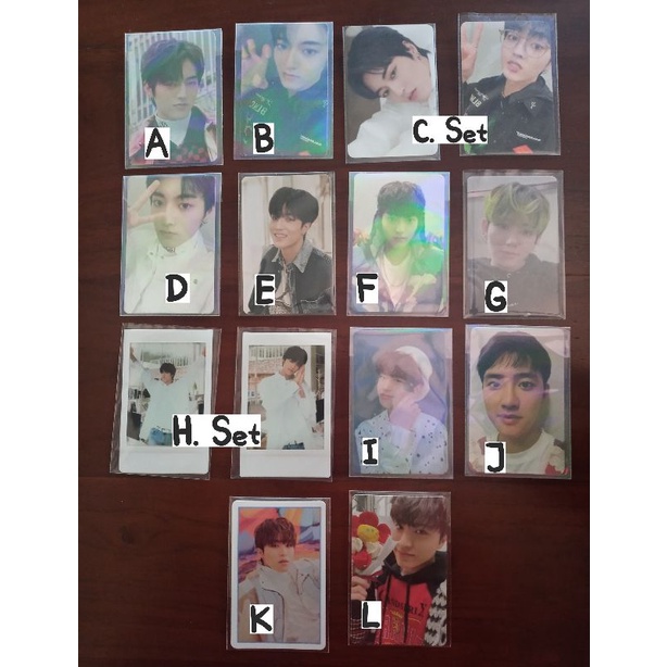 

[BACA DESKRIPSI] Treasure HARUTO, DOYOUNG, JEONGWOO, MASHIHO, JUNGHWAN, D.O. EXO official photo card