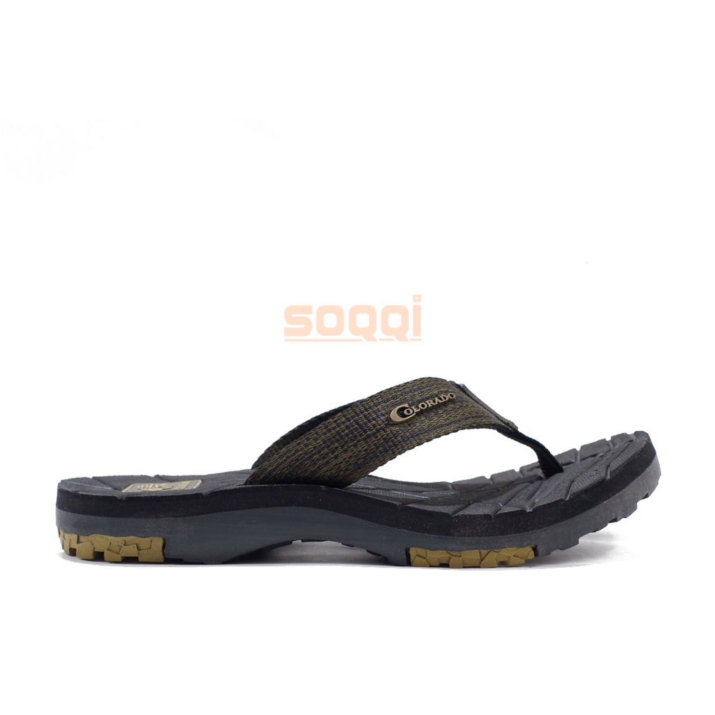 Sendal cowok distro japit spons sol karet sandal pria laki-laki dewasa casual jepit model slide promo keren pas cod lebaran Barnett Colorado star 12 - colorado star 20 39-43