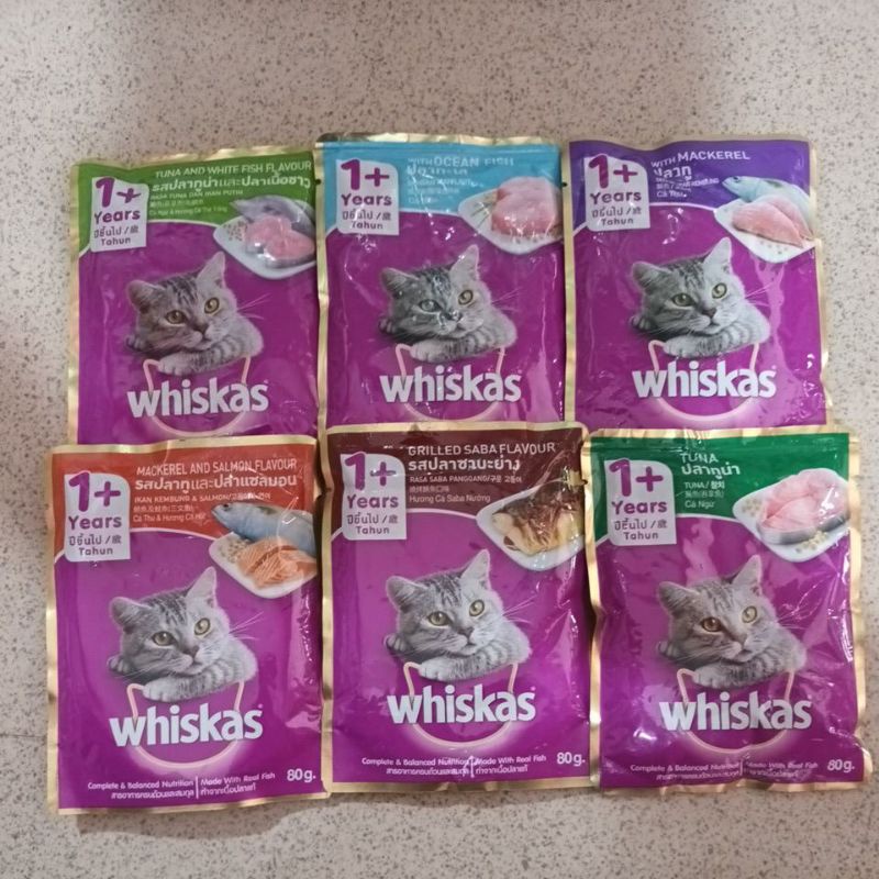 Whiskas Pouch 80gr Whiskas Adult Sachet 80gr Makanan Basah Kucing Sachet Whiskas