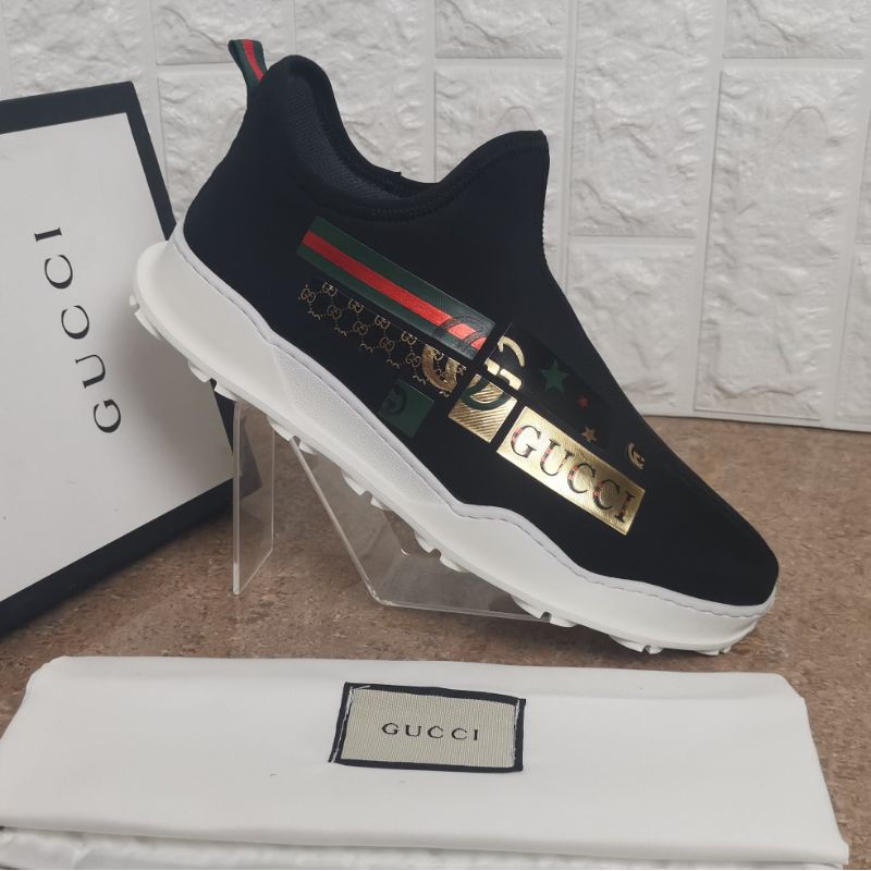 sepatu sneaker gucci mirror quality shoes men keren kets branded