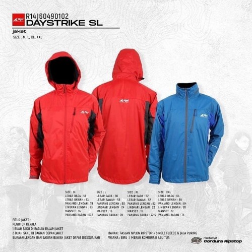 JAKET AREI REI DAYSTRIKE ORIGINAL ORI | JACKET JALAFURING JARING TASLAN WIND WATER PROOF HANGAT PEND