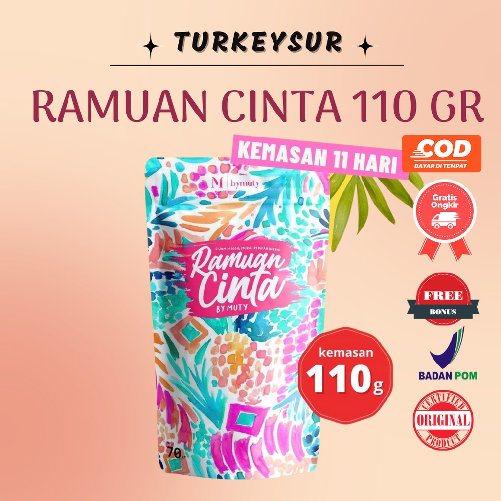 RAMUAN CINTA BY MUTY 110gr [OFFICIAL] Ramcin Ramuan Cinta Promil Untuk Diet By Muty Muti Ramuan Cint