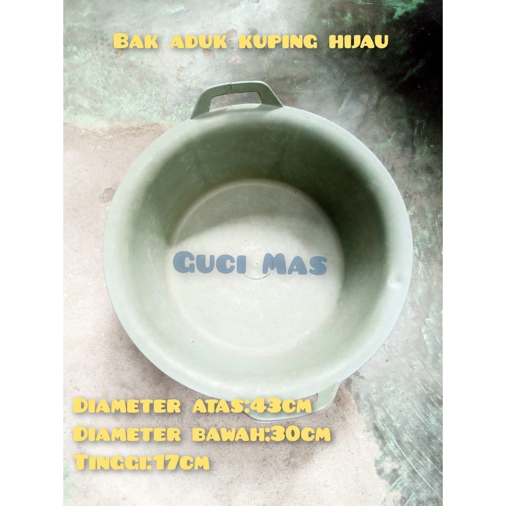 Bak Plastik Hijau  Bak Serbaguna  Bak Cuci Baju  Bak Cuci Piring  Bak Proyek