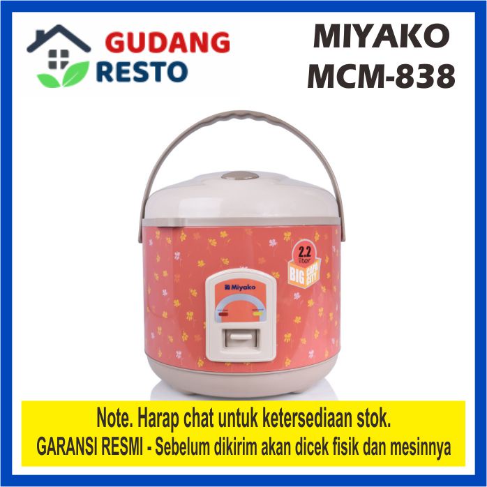 MIYAKO MCM 838 MAGIC COM JUMBO 2.2 L RICE COOKER BESAR 2.2L 3in1 BIG CAPACITY MCM838 MCM-838