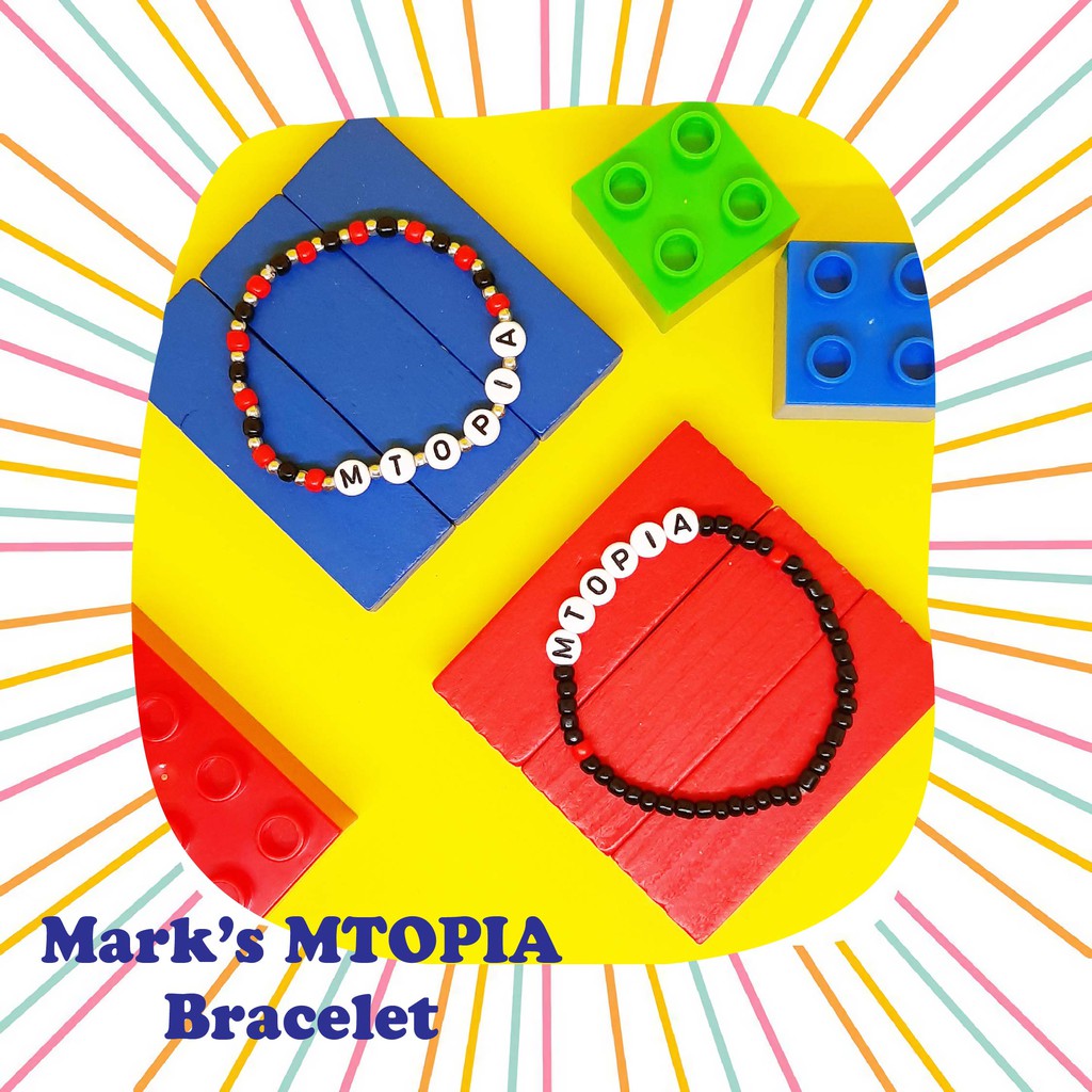 (purbies) Mark SuperM Mtopia Bracelet | Gelang Mark NCT SuperM | Gelang Mtopia