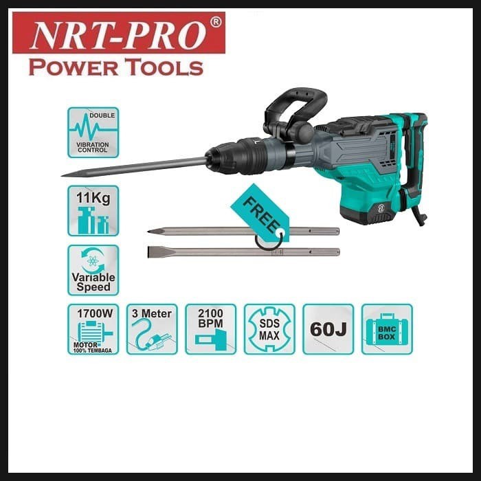 NRT-PRO PH HD Mesin Bor Bobok Beton Tembok Jack Hammer Drill