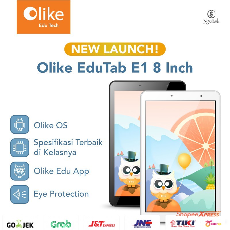 Olike EduTab E1 8 Inch - Garansi Resmi