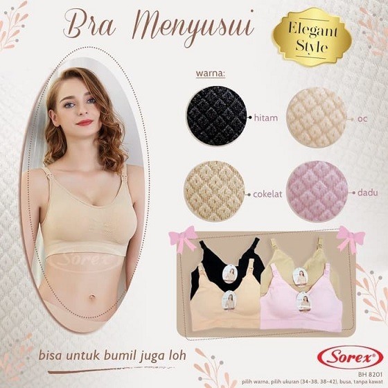 Bra / BH Menyusui Sorex 8201 (Boleh pilih warna)