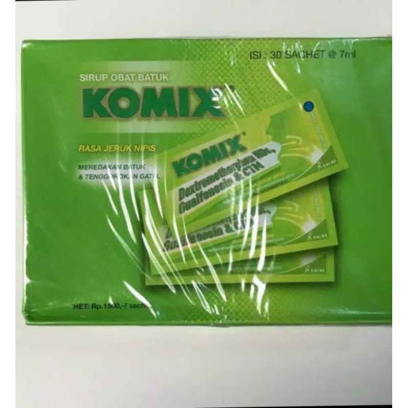 Komix Obat Batuk Rasa Jeruk Nipis 1 Box isi 30 saset