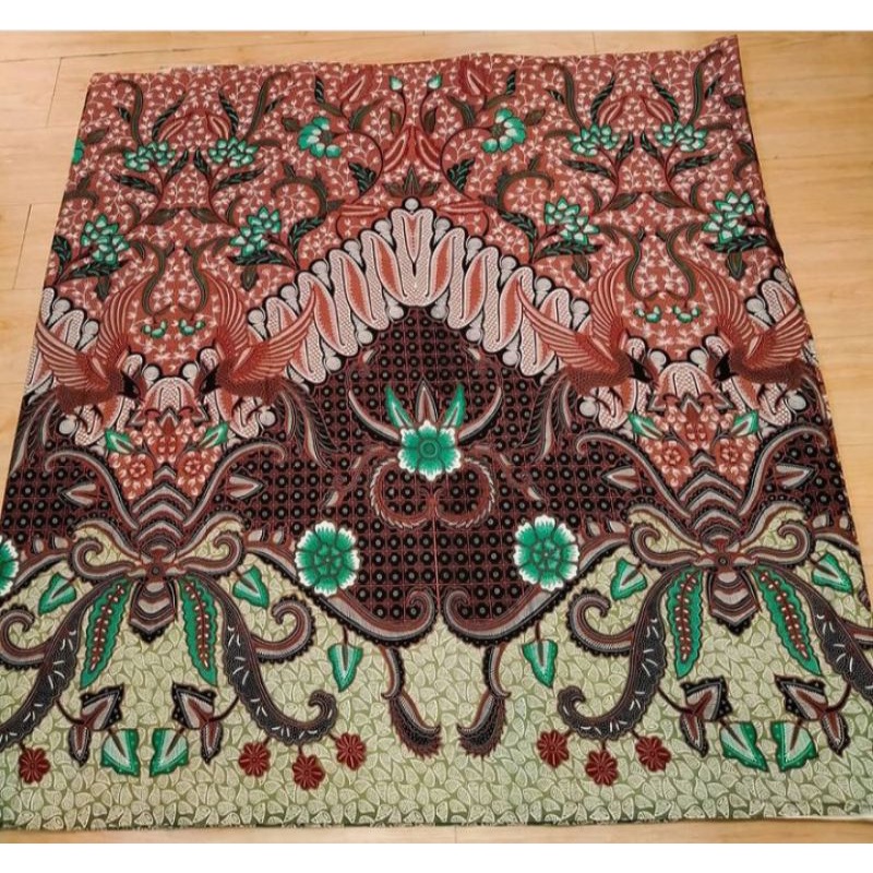 kain batik solo new motif gunungan merak kembar