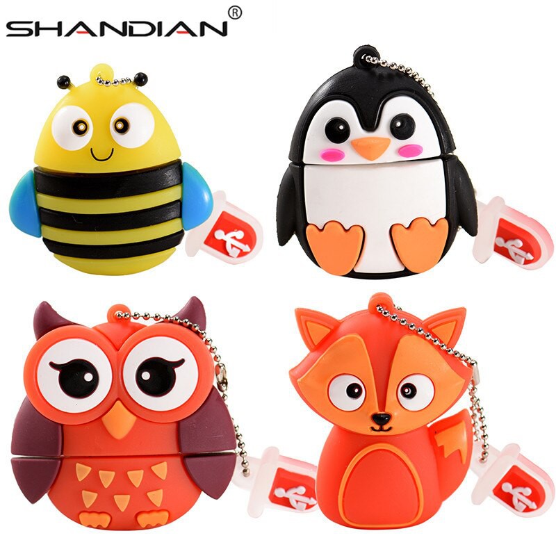 Produk Import Shandian Unidad Flash Usb 2 0 Dibujos Animados De Animales Pen Drive 4gb 16gb 32gb Shopee Indonesia