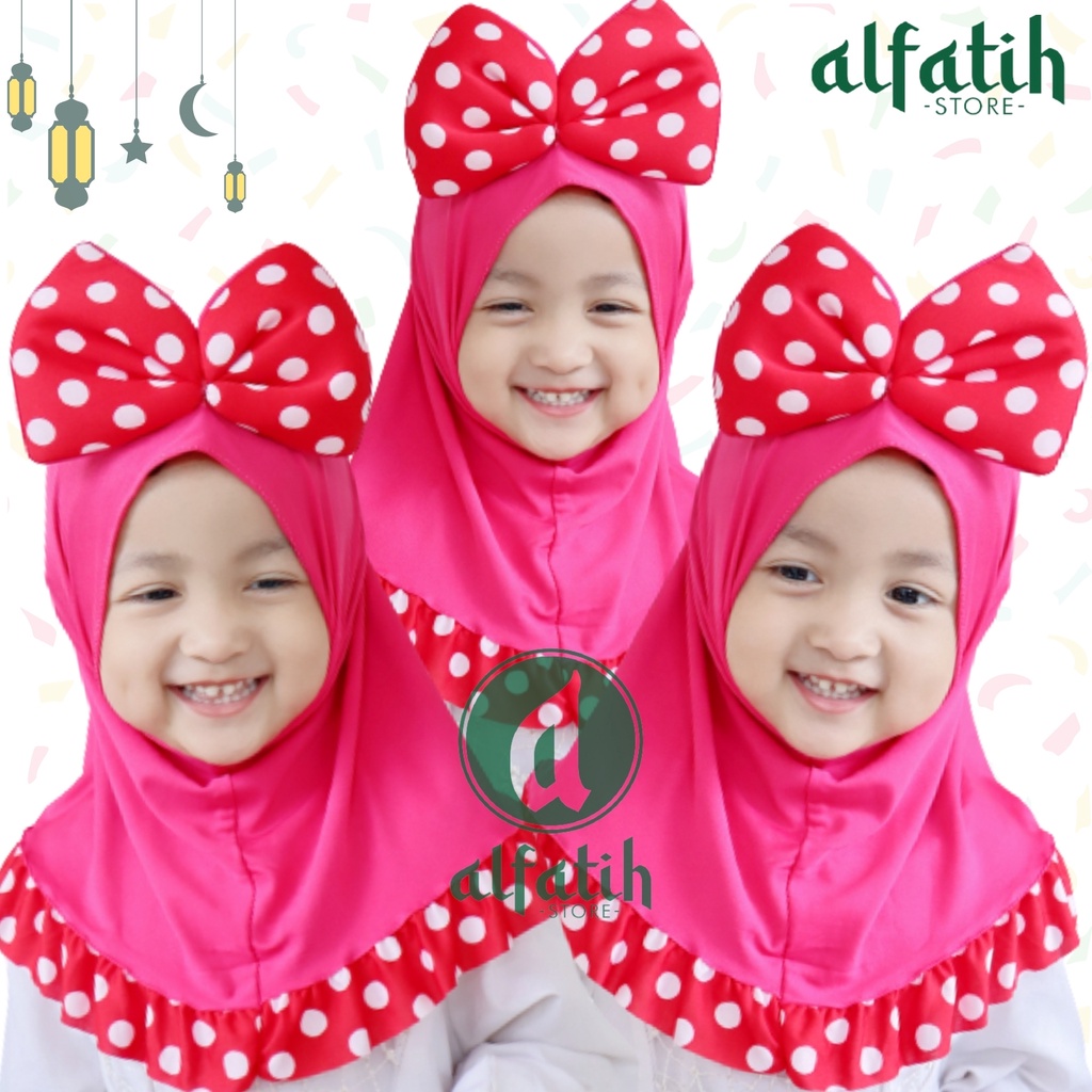 ALFATIH STORE / JILBAB ANAK MICKEY PITA POLKADOT /JILBAB ANAK MURAH / HIJAB ANAK / HIJAB BAYI KERUDUNG HIJAB BAYI COD / KERUDUNG ANAK HIJAB ANAK BAYI PEREMPUAN / HIJAB ANAK / JILBAB ANAK BAYI USIA 0-2 TAHUN BAHAN JERSEY PREMIUM NYAMAN DI PAKAI