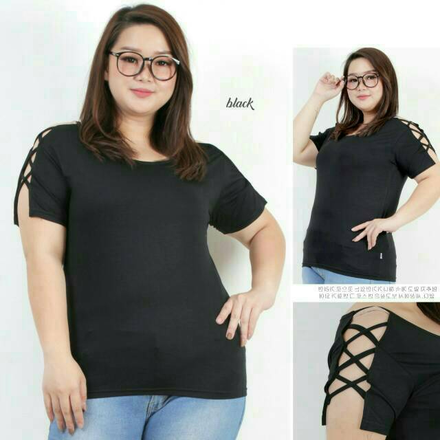 (LD 100cm) XL ATASAN WANITA Big Vicky PAKAIAN WANITA BLOUSE XL