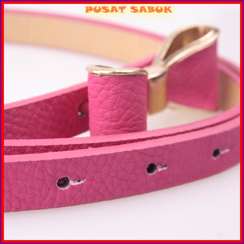 Gesper Belt Tali Sabuk Ikat Pinggang Kecil Wanita Cewek Women Pita Fashion Gasper Kekinian Korea Aksesoris Kepang Impor Murah Praktis Modis Hitam Merah Putih Baru Ramping Waist Blet Pingang Pesta Hias Ibu Cantik Bulat Panjang Cm Kulit Mini Kupu Polos gold