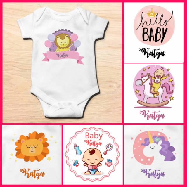 Jumper baby custom nama custom gambar