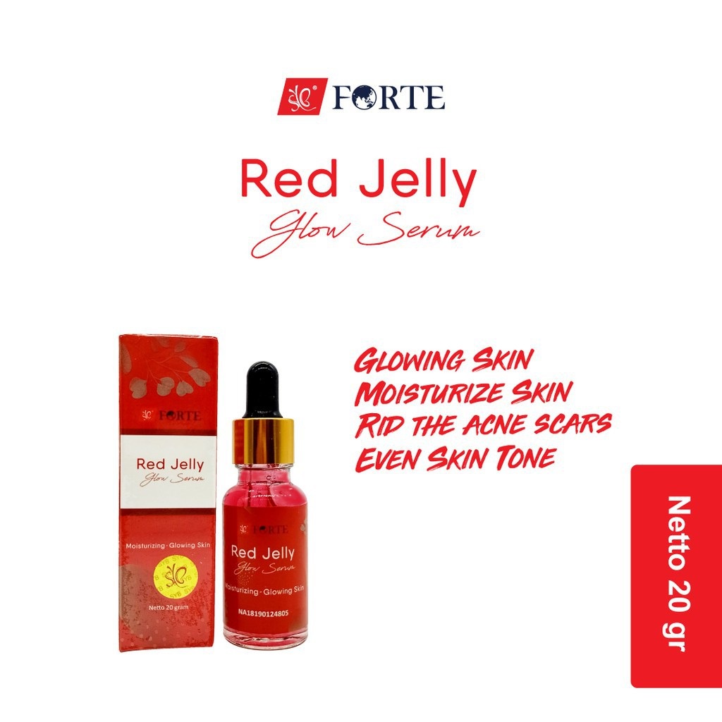 SYB Forte Red Jelly Glow Serum 20gr| Serum Wajah Melembabkan Kulit BY AILIN