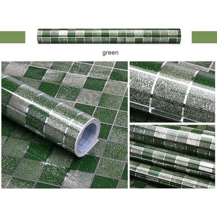 Wallpaper Stiker Dapur 5 Meter Hijau