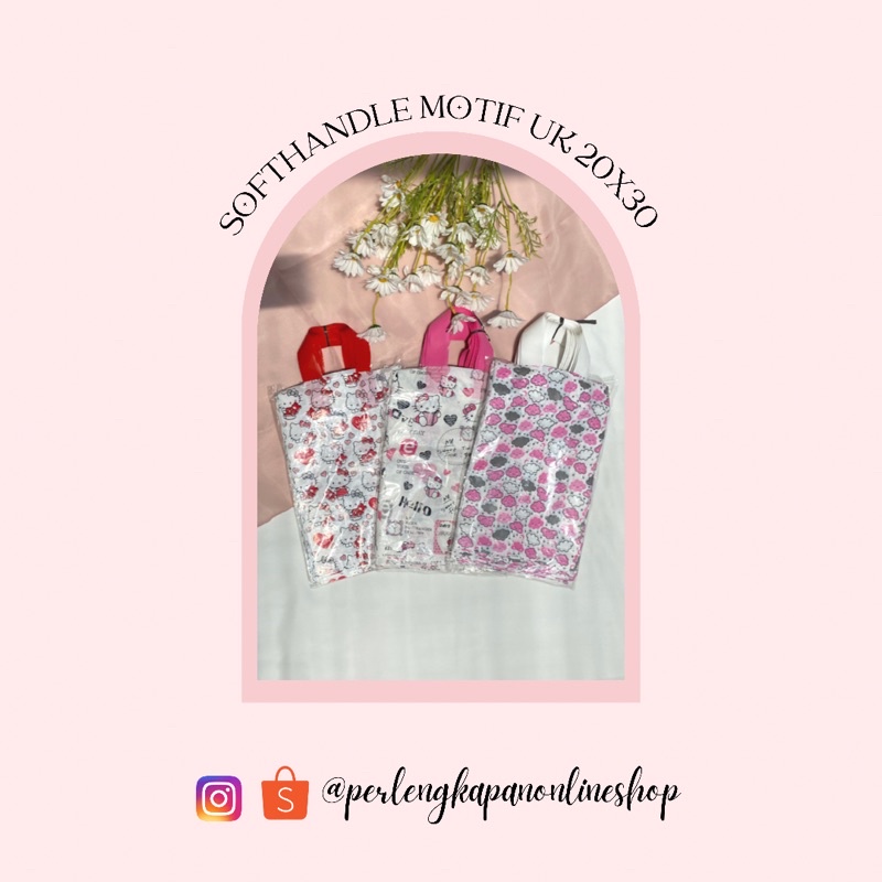 Kantong Kresek Motif / Plastik Olshop Motif / Plastik Softhandel Motif UK 20x30