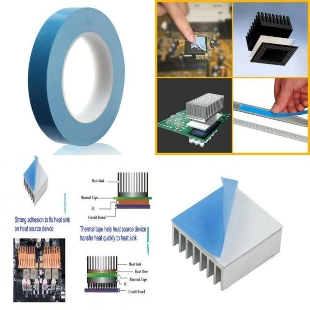 

Thermal Tape Double Tape Penghantar Panas Untuk Heatsink 15mm x 2Meter