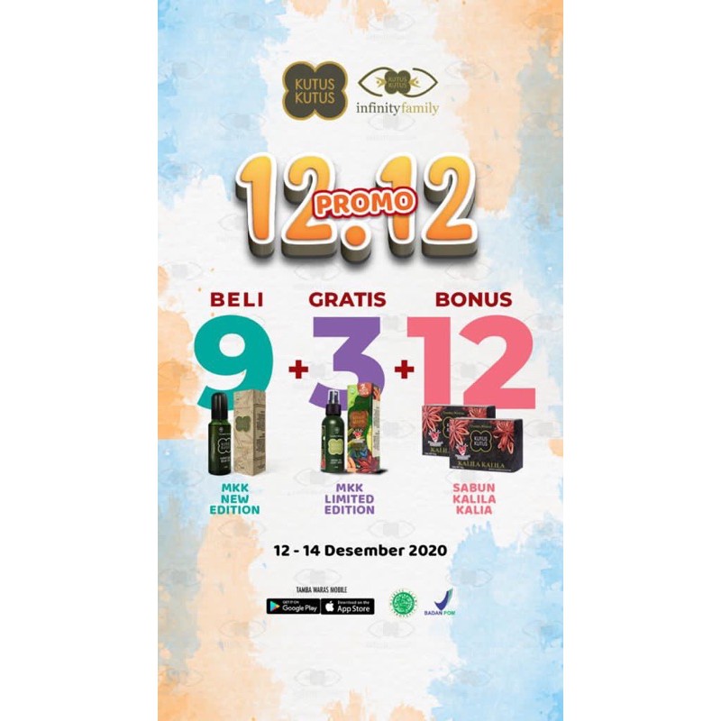 9 minyak Kutus Kutus gratis 3 mkk limited Edition + 12 sabun Kalila kalila