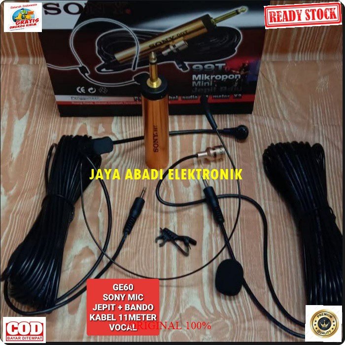 G60 SONY MIC HEADSET DAN JEPIT ON KANCING KERAH BAJU KLIP CONDESOR BANDO MIKCABLE PROFESIONAL MIKROPHONE PRO VOCAL KARAOKE MINI MIKROPHONE AUDIO SOUND SYSTEM PANGGUNG DJ STUDIO AUX EMAS SUARA DAN BISA DIGUNAKAN SEGALA JENIS AUDIOSENSITIF