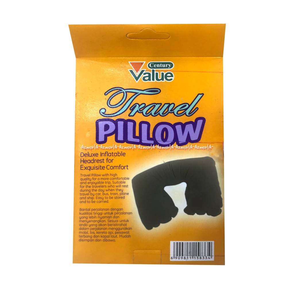 Century Value Travel pillow Bantal Travelling Bantal leher