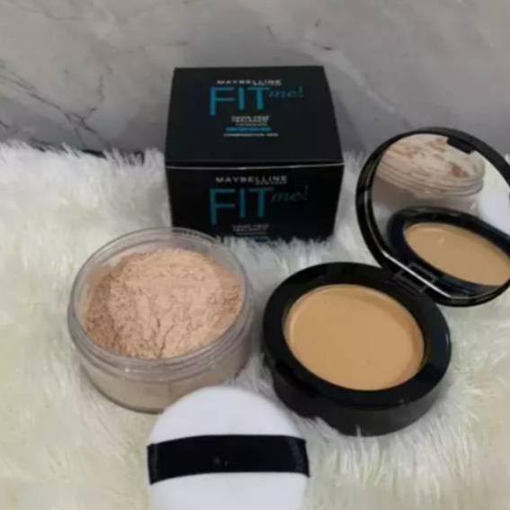 [♥]Paket Maybelline Make Up Foundation+Concealer Dan Bedak Tabur 2in1