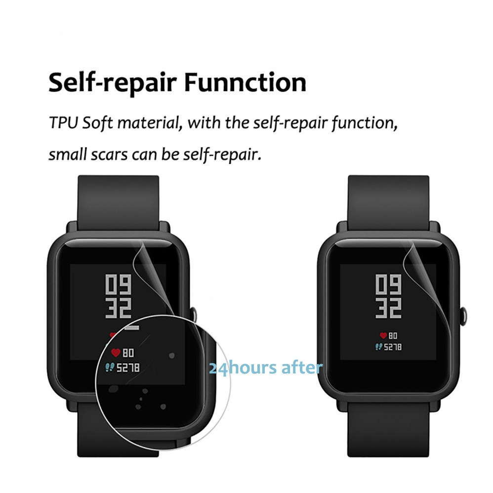 1pc Film Pelindung Layar Bahan TPU Anti Gores Untuk Smartwatch HuaMi Amazfit GTS 2 Mini