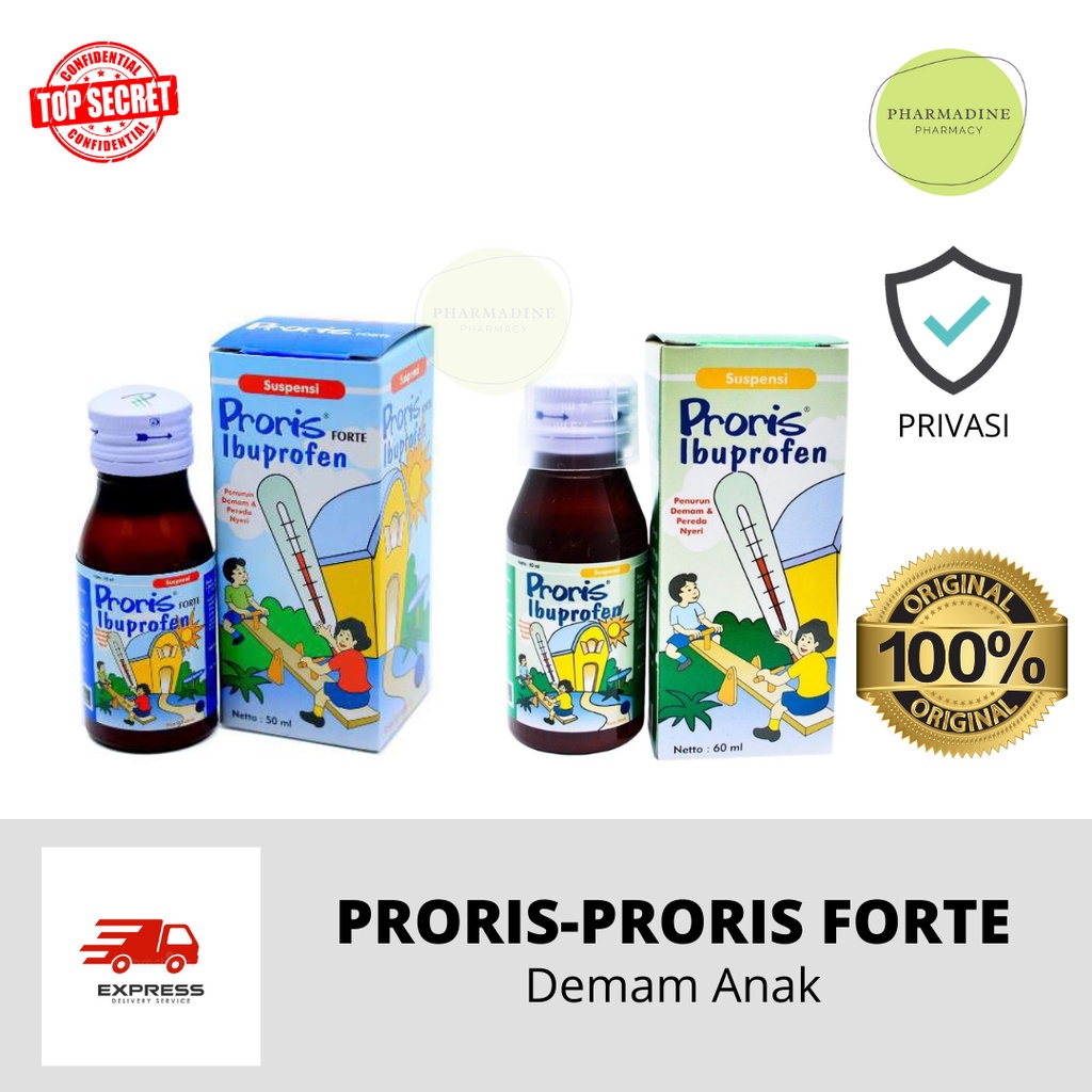 Proris Suspensi / Proris Forte - Obat Penurun Demam Anak (Ibuprofen)