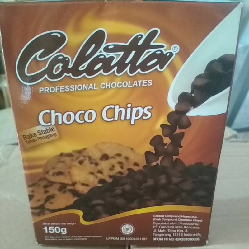 

Choco chips colatta 150 gram ( runcing )