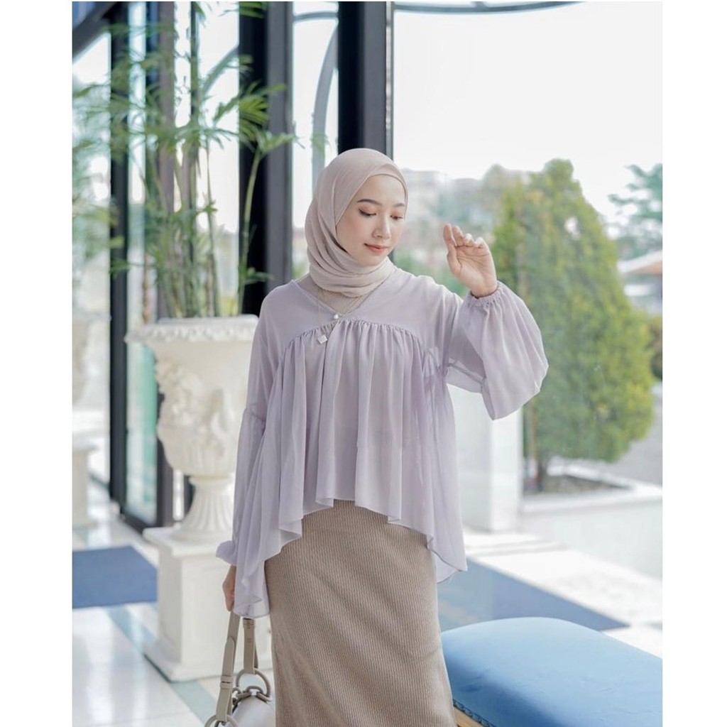 𝐊𝐈𝐑𝐀𝐍𝐈 Dealova Blouse Outer Atasan Wanita Ceruty Babydoll Premium