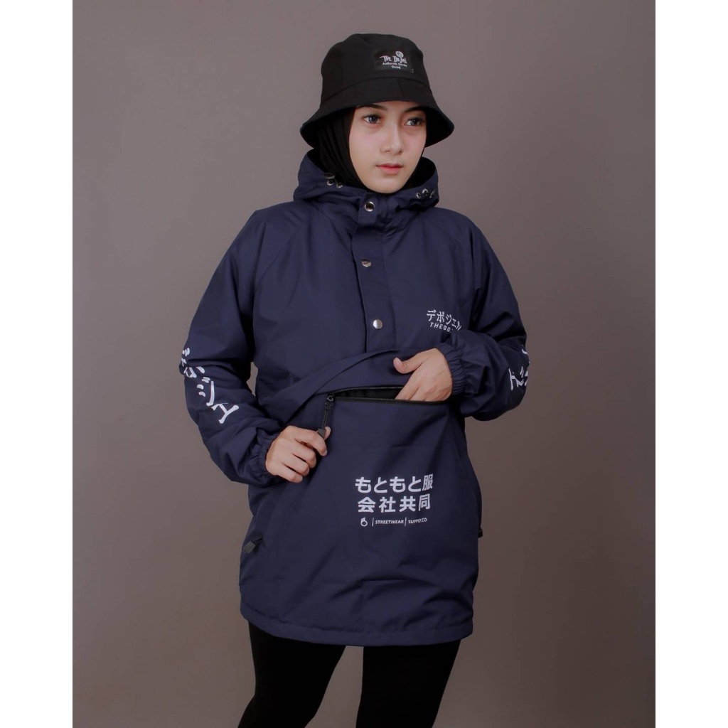 Jaket Parasut Wanita Pria Jepang Cagoule Windbreaker THBJL Waterproof Original Distro The Bojiel