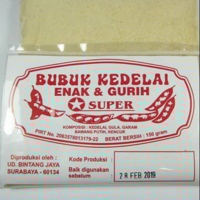 

BUBUK KEDELAI 85GRAM
