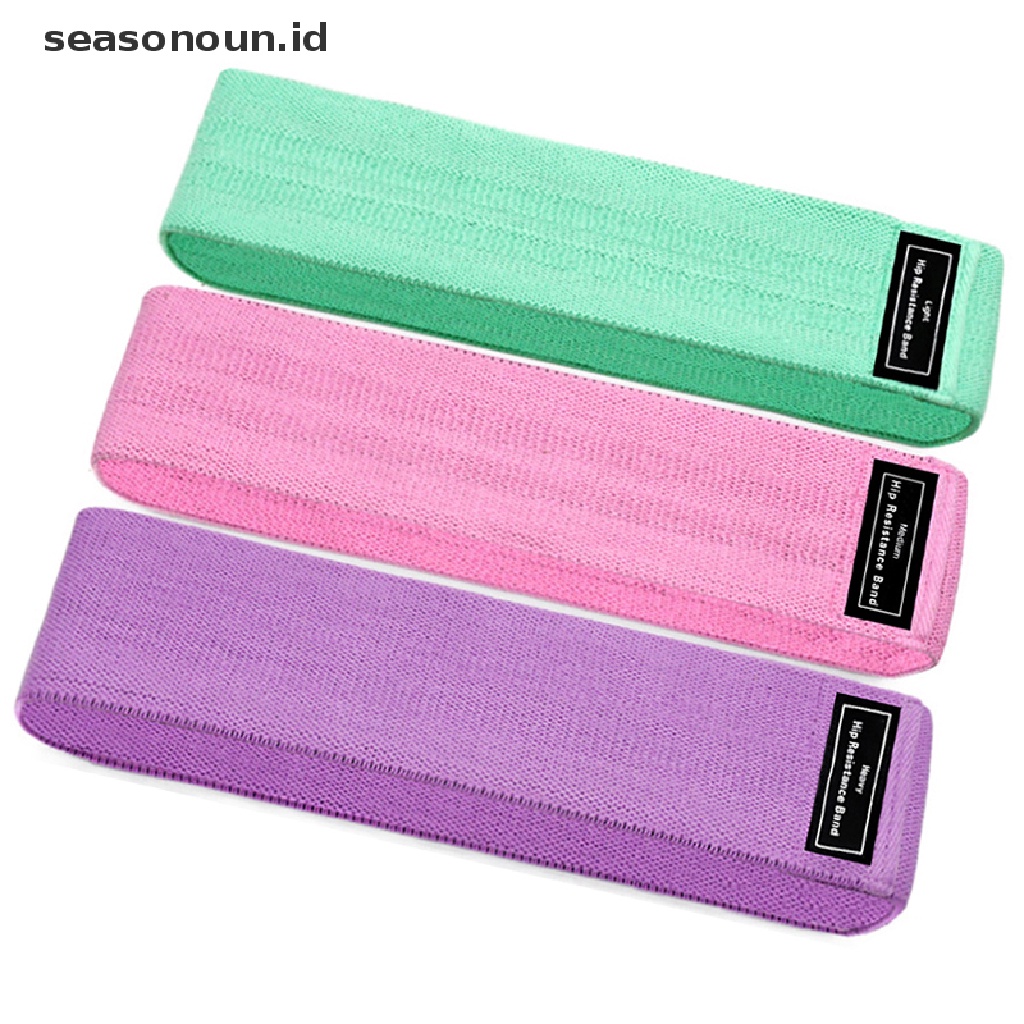 (seasonoun) Set Resistance Band / Tali Resisten Untuk Latihan Kaki / Pantat Wanita