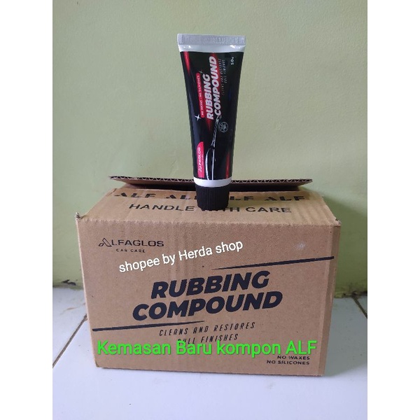 kompon alf 50gram Compound kompon compon Alf  rubbing utk mobil motor helm dijamin ori kompon motor pengkilap mobil  dan motor