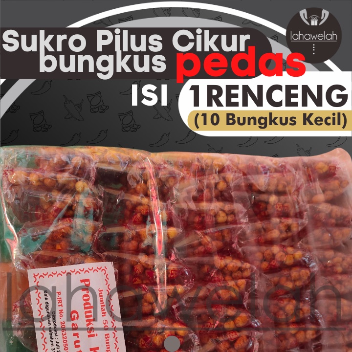 

SUKRO CIKUR PEDAS 1RENCENG (50bungkus kecil) Merk SariRasa by Lahawelah