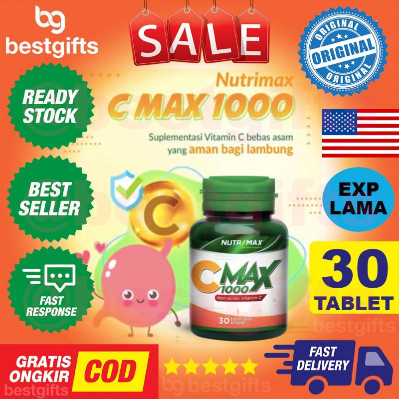 NUTRIMAX C MAX 1000 MG NON ACIDIC VITAMIN C 30 TABLET