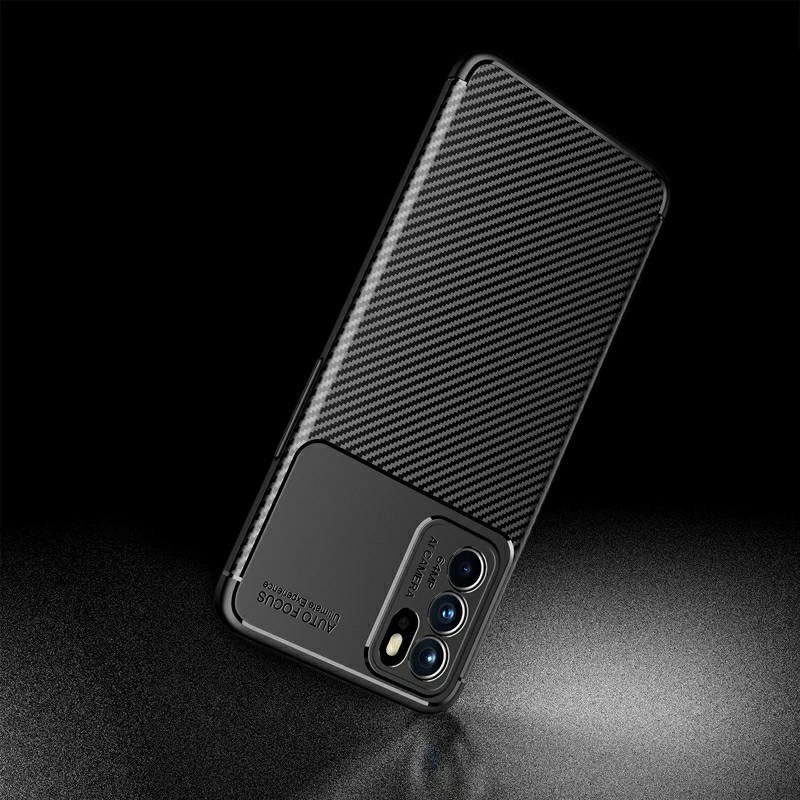 Case Oppo Reno 6 5G Softcase Carbon Autofocus Original