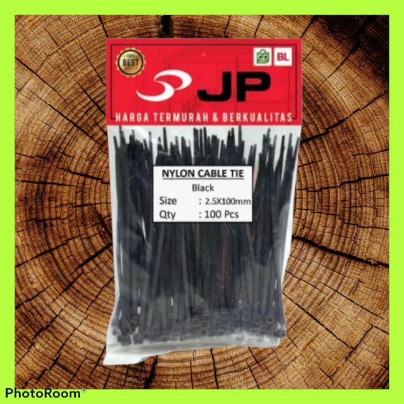 KABEL TIES 2,5 × 100 MM HITAM - PENGIKAT KABEL TIES - CABLE TIES 100PCS