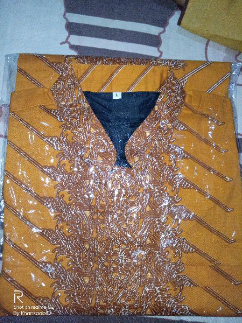 Koko Tantrum Modang Kuning Kemeja Batik Pria Full Furing Katun Primisima Batik Solo