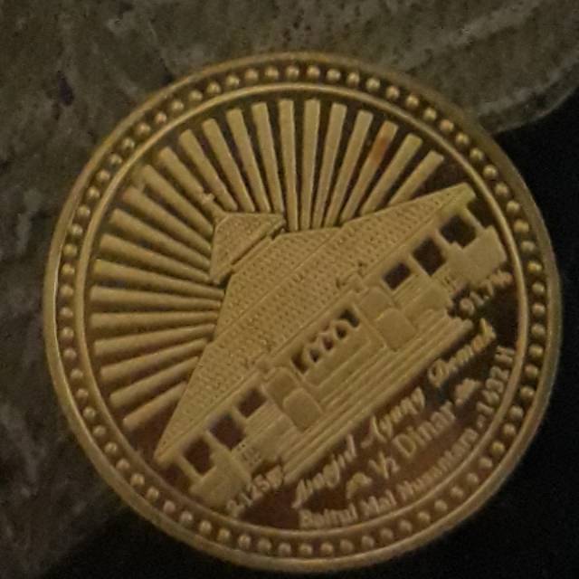 Koin Emas - Nifsu Dinar (1/2 dinar) cetakan kesultanan Cirebon