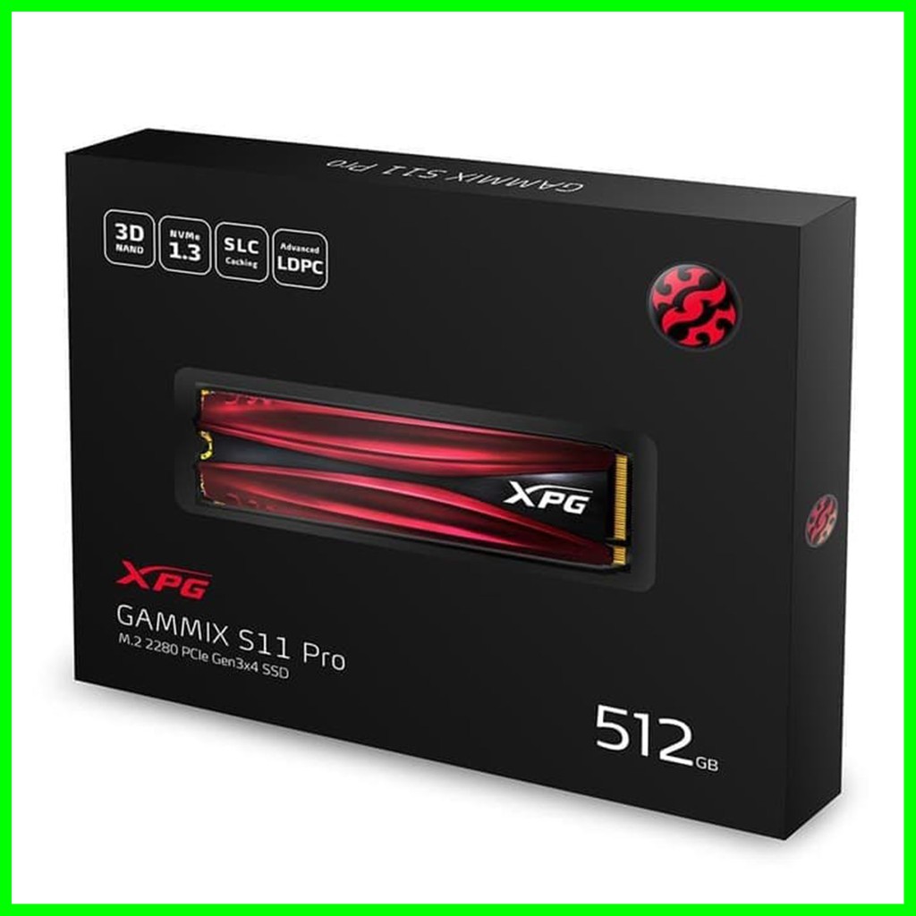 SSD Adata XPG GAMMIX S11 Pro 512GB PCIe NVMe Gen3x4 M.2 2280