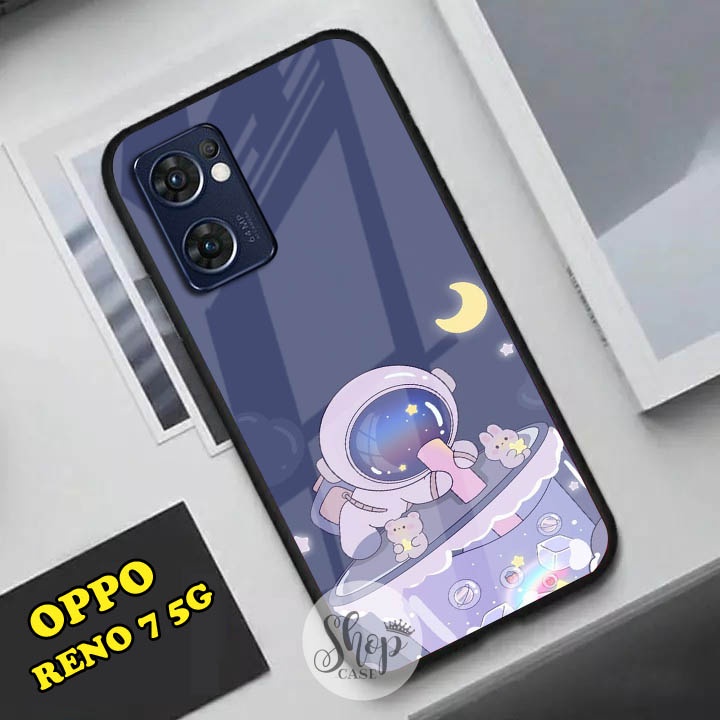 Softcase Glass Reno 7 5G - Case Reno 7 5G - Case Lucu - case Reno 7 5G - kesing Reno 7 5G - softcase