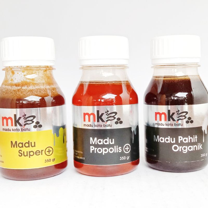 

Paket Hemat 3 Pcs Madu Asli Super Pluss - Propolis Pluss - Pahit Organik Netto 350 gr Best Quality