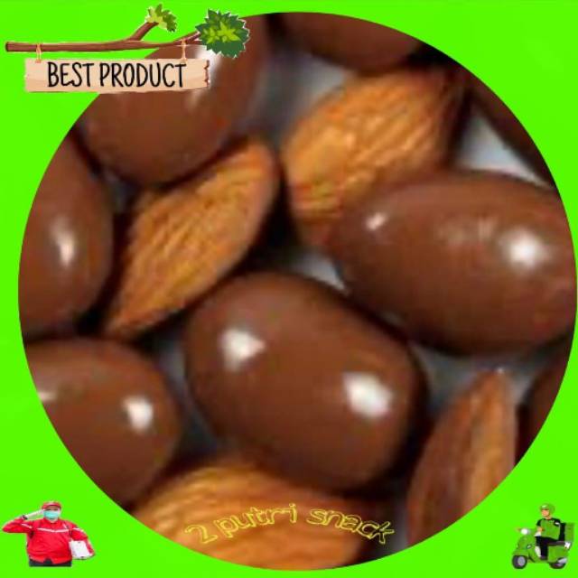 

Coklat isi kacang almond 500gr