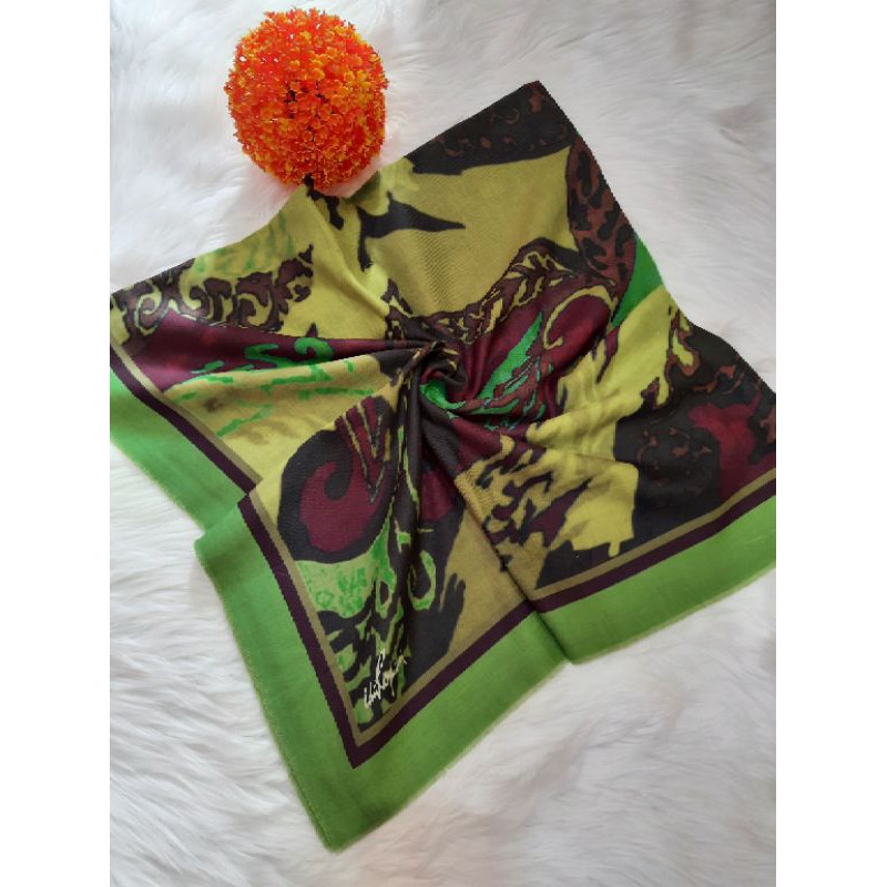 Jilbab IDA ROYANI Best Seller, Motif Abstrak Hijau