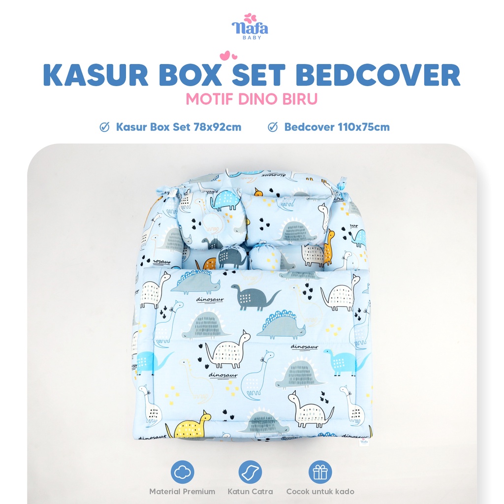 NAFA BABY - Kasur Bayi Box Include Bedcover Bayi | Perlengkapan Tidur Bayi
